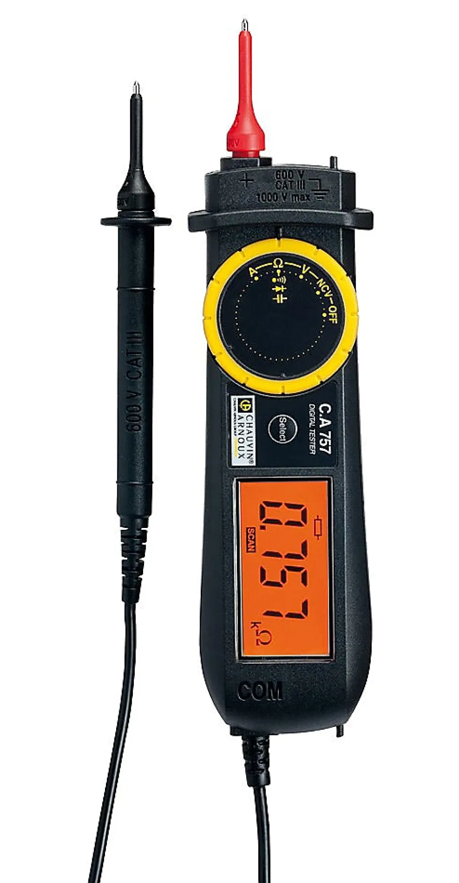 Multimètre numérique MTX 203-Z , 600 V CAT III, IP54, rétro-éclairage bleu-Chauvin Arnoux Outlet