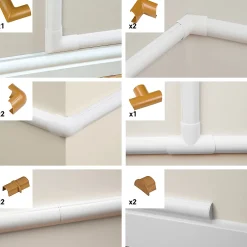 Multi-Pack d'accessoires pour goulotte effet chêne 30x15mm-D-Line Best