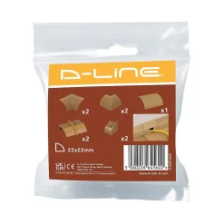 Multi-Pack d'accessoires pour goulotte effet bois vernissable 22x22mm-D-Line Online