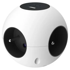 Multiprise 4 prises + 2 USB 1.5 m forme cube-Jacobsen Online