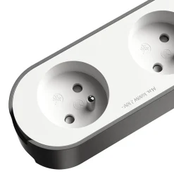 Multiprise 4 prises + 2 USB 1.5 m blanche-Jacobsen New