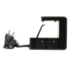 Multiprise 4 prises + 2 USB-A noir 1.5 m-Legrand Online