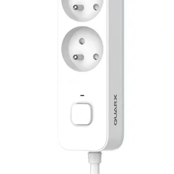 Multiprise 4 prises avec interrupteur blanc gris 2 m^ Sale