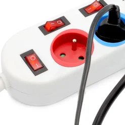 Multiprise 5 Prises Interrupteurs Câble 150 cm Stickers Couleurs-Fishtec Clearance