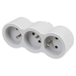 Multiprise 3 prises frontale blanc-Legrand Online