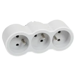 Multiprise 3 prises frontale blanc-Legrand Online