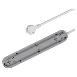 Multiprise 5 prises 1.5 m blanche^Jacobsen Hot