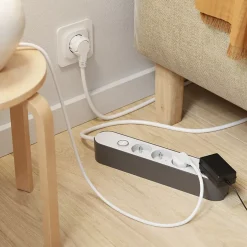 Multiprise 4 prises 1.5 m blanche^Jacobsen Outlet