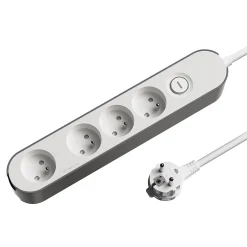 Multiprise 4 prises 1.5 m blanche^Jacobsen Outlet