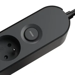 Multiprise 4 prises 1.5 m noir-Jacobsen Hot