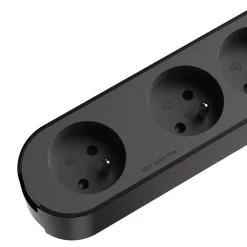 Multiprise 4 prises 1.5 m noir-Jacobsen Hot