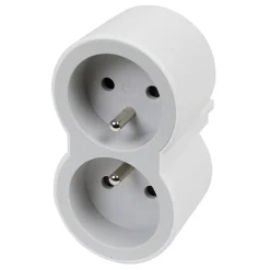 Multiprise 2 prises blanc et gris^Legrand Best