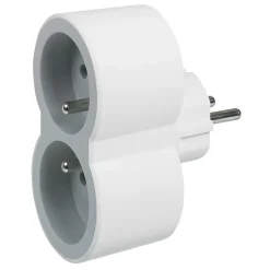 Multiprise 2 prises blanc et gris^Legrand Best
