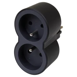 Multiprise 2 prises noir et gris-Legrand Clearance