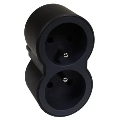 Multiprise 2 prises noir et gris-Legrand Clearance