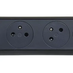 Multiprise 4 prises rotative à fixer noir et gris-Legrand Sale