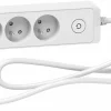 Multiprise 3 prises Odace blanc 1.5 m^Schneider Electric Discount