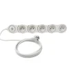 Multiprise avec interrupteur 5 prises modulable 2m-Diall New