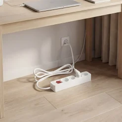 Multiprise avec interrupteur 4 prises blanc 1 m^ Outlet