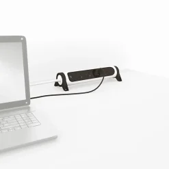 Multiprise avec interrupteur 4 prises rotative à fixer blanc et gris 1.5 m^Legrand Hot