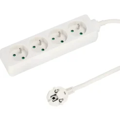 Multiprise avec terre 4 prises câble 3 m 777555^Edo Hot