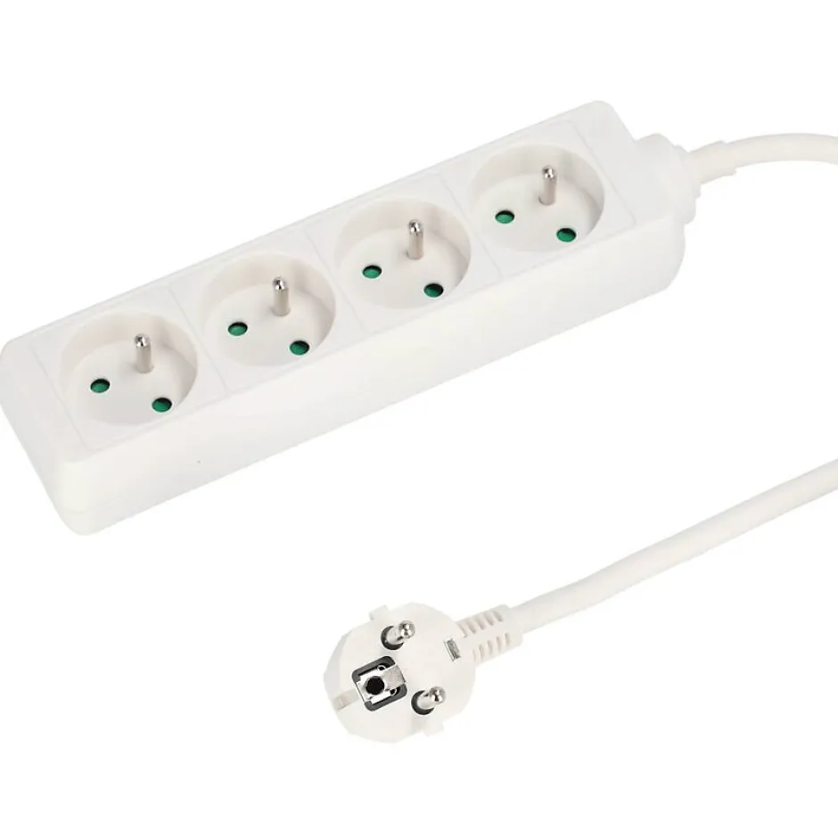 Multiprise avec terre 4 prises câble 3 m 777555^Edo Hot