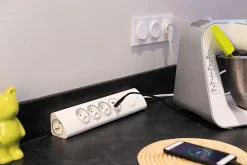 Multiprise d'angle 3 prises + 2 USB à câbler-Otio Hot