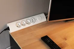 Multiprise d'angle 3 prises + 2 USB à câbler-Otio Hot