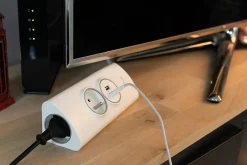 Multiprise d'angle 2P 16A + 2 USB à câbler - Blanc --Otio Sale