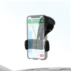 Support Voiture pour Smartphones Rotatif à 360 Pince Extensible à 80mm Noir^Muvit Clearance