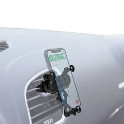 Support Voiture Universel Gravity Rotatif à 360 Fixation sur Grille d'aération Noir^Muvit Hot