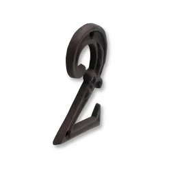 N° de maison - marquage 2 - en fonte - couleur marron - à visser - hauteur 12 cm - Chapuis CFR2^Jean Chapuis Ets Best