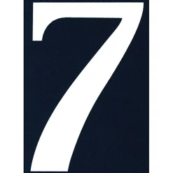 N° de maison - marquage 7 - en PVC - couleur bleu et blanc - autocollant - hauteur 11 cm - NA07-Chapuis New