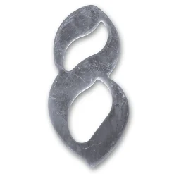 N° de maison - marquage 8 - en acier inoxydable - couleur gris - à visser - hauteur 10 cm - HS008^Chapuis Outlet