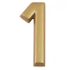 N° de maison - marquage 1 - en PVC - couleur or - autocollant - hauteur 3,7 cm - LD3701-Chapuis Clearance
