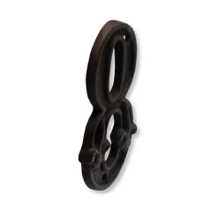 N° de maison - marquage 8 - en fonte - couleur marron - à visser - hauteur 12 cm - Chapuis CFR8-Jean Chapuis Ets Clearance