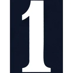 N° de maison - marquage 1 - en PVC - couleur bleu et blanc - autocollant - hauteur 11 cm - NA01-Chapuis Best