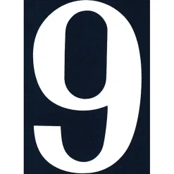 N° de maison - marquage 9 - en PVC - couleur bleu et blanc - autocollant - hauteur 11 cm - NA09^Chapuis Best