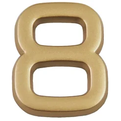 N° de maison - marquage 8 - en PVC - couleur or - autocollant - hauteur 3,7 cm - LD3708^Chapuis Sale