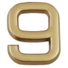 N° de maison - marquage 9 - en PVC - couleur or - autocollant - hauteur 3,7 cm - LD3709-Chapuis Online