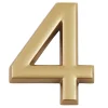 N° de maison - marquage 4 - en PVC - couleur or - autocollant - hauteur 3,7 cm - LD3704-Chapuis