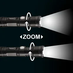 Lampe torche LED 1000lm Zoom Focus batterie USB aimant extérieur camping^National Geographic Clearance