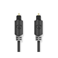 - Cable audio optique TosLink male - 5 metres - Gaine PVC ronde^Nedis New