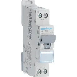 Nft706 Disjoncteur 6a - 1p+n - 6-10ka - Courbe C - Bornes Décalées à Vis - Nft - 1 Module-Hager Sale