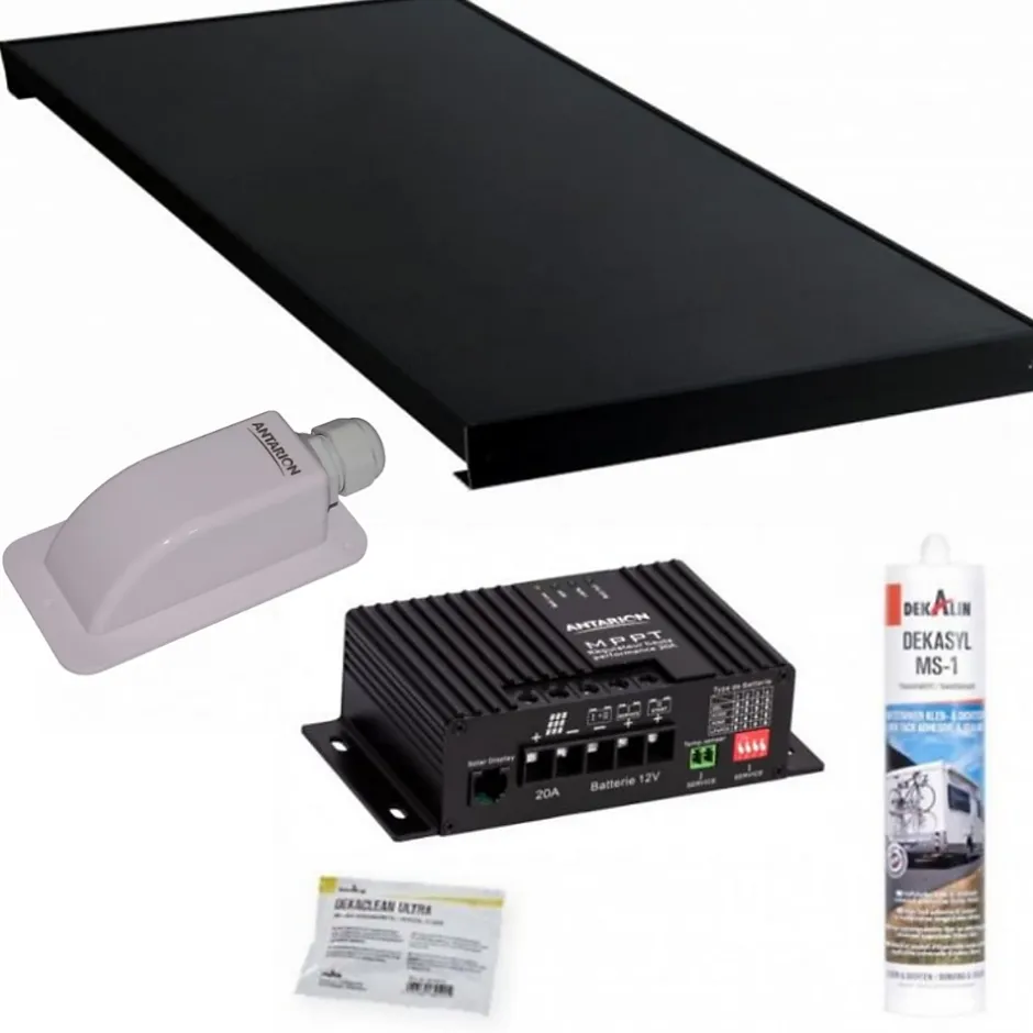 Pack ALL BLACK Panneau Solaire 300W + Régulateur solaire MPPT20^Antarion Clearance