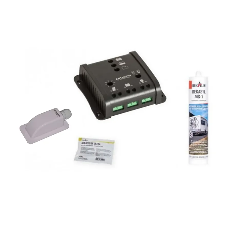 PACK BLACK BOOSTER 170W Seul Panneau solaire Camping Car + Kit Régulateur de charge-Antarion Hot