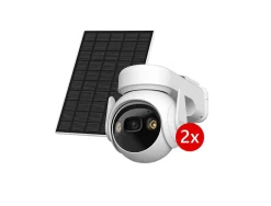 Pack 2 caméras de sécurité extérieur panneau solaire^Imou Best