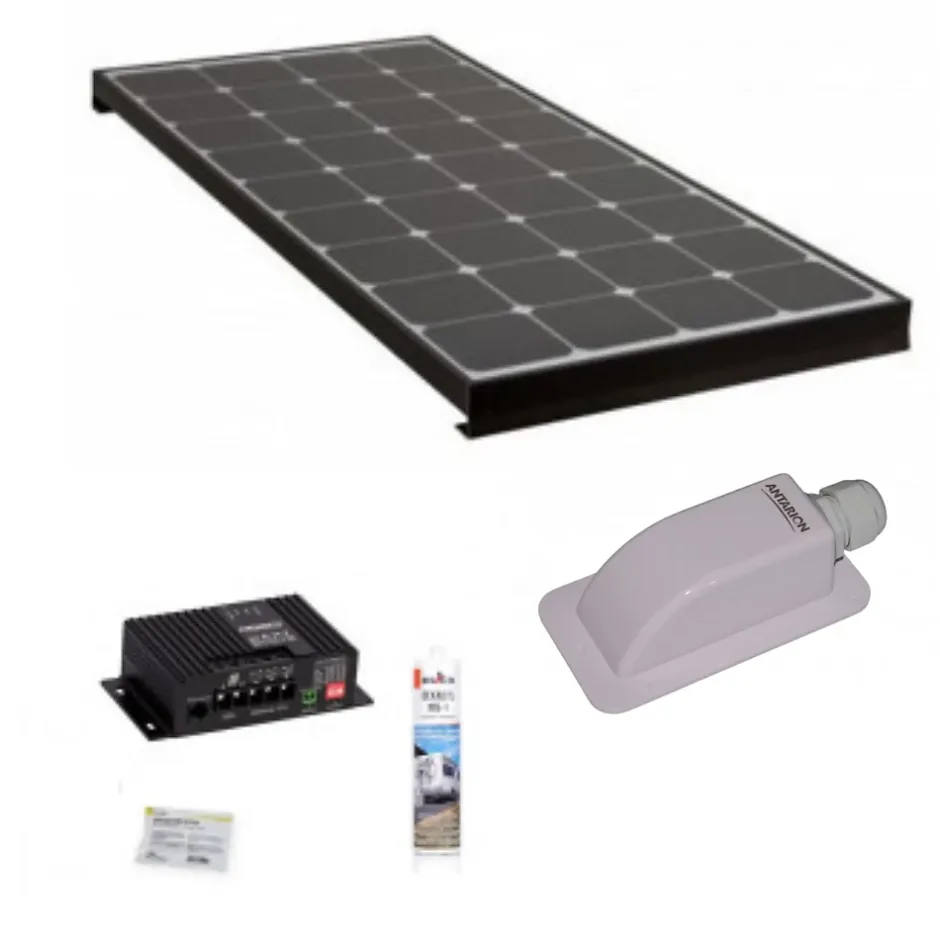 PACK Panneau Solaire Black Booster 220W + Kit de pose solaire avec Régulateur de Charge MPPT 320W 20A Bluetooth-Antarion Online