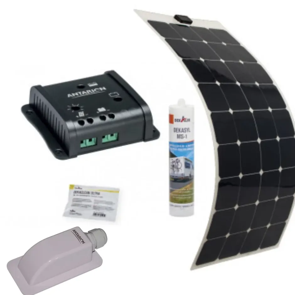 Pack Panneau Solaire Souple 135W Camping car Van Life + régulateur solaire SC10^Antarion Discount