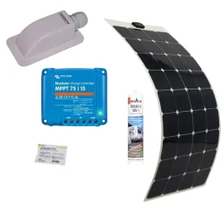 Pack Panneau Solaire Souple 150W Van Life + Régulateur solaire VICTRON 220W 15A-Antarion Online